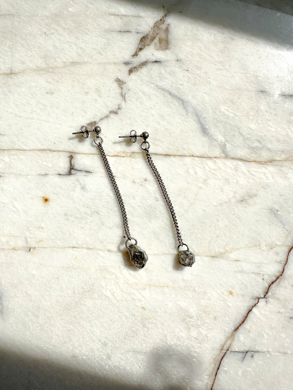 Quartz Drop Earrings